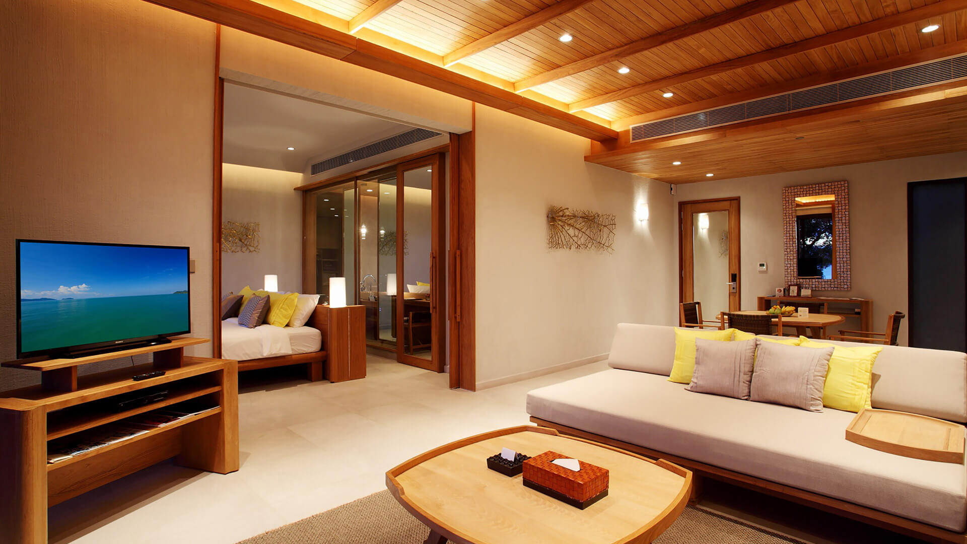 Phuket Penthouse With Andaman Ocean View Luxury Hotel Pool Villas Living Room